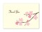 Great Papers! Thank You Note Card and Ivory Envelope, Blossom Branches, 4.75" x 3.375"(folded), 50 count